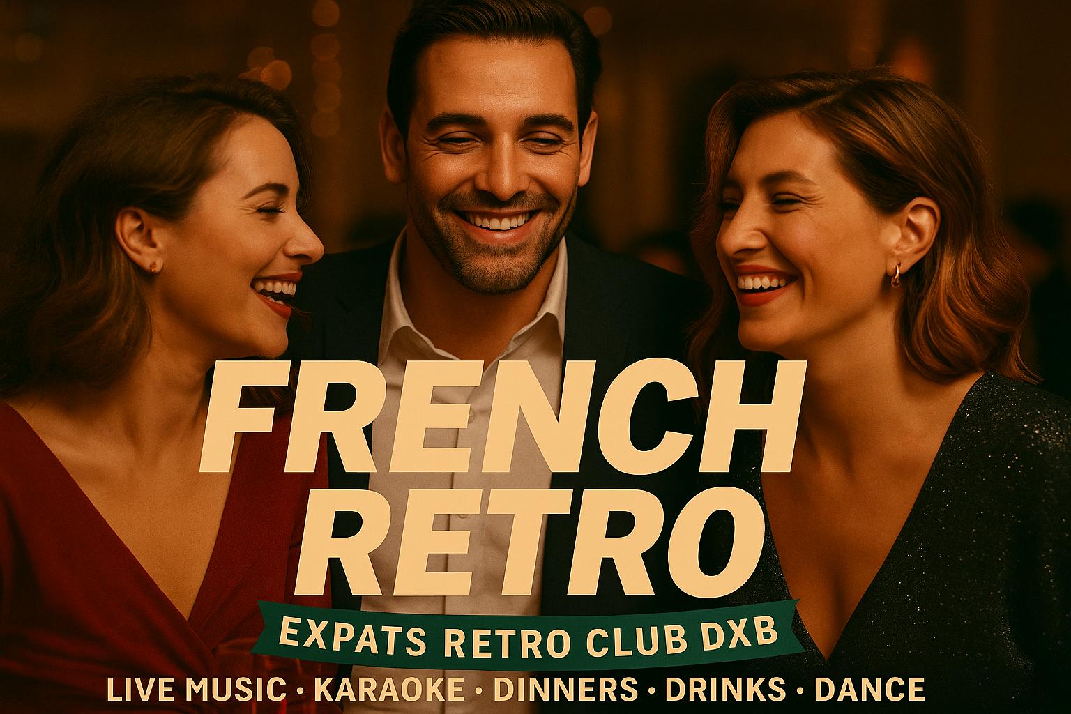 Elegant French-themed retro party for expats in Dubai
