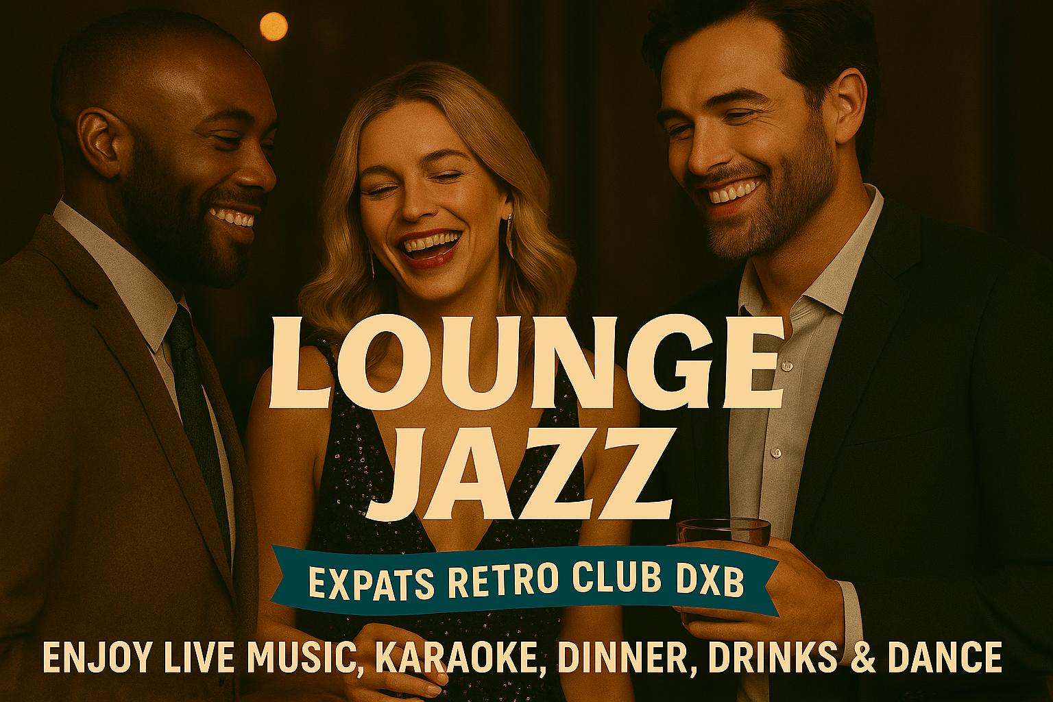 Chic jazz night with live music and social vibes in Dubai expat club